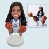 Personalized Bobblehead Female Basketball Player