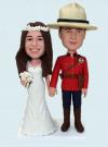 Custom Police wedding bobbleheads