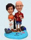 Custom Sea Beach Anniversary Bobbleheads