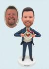 Custom bobbleheads Super dad super boss Superman transform personalized gifts for dad