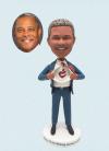 Custom Male Bobblehead in Suit – (Any Company Logo) Gifts for Corporate for Boss