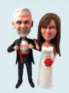 Super dad super boss transform Wedding Bobblehead