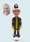 Custom Firefighter Bobblehead – Personalized Male Figurine for Heroes