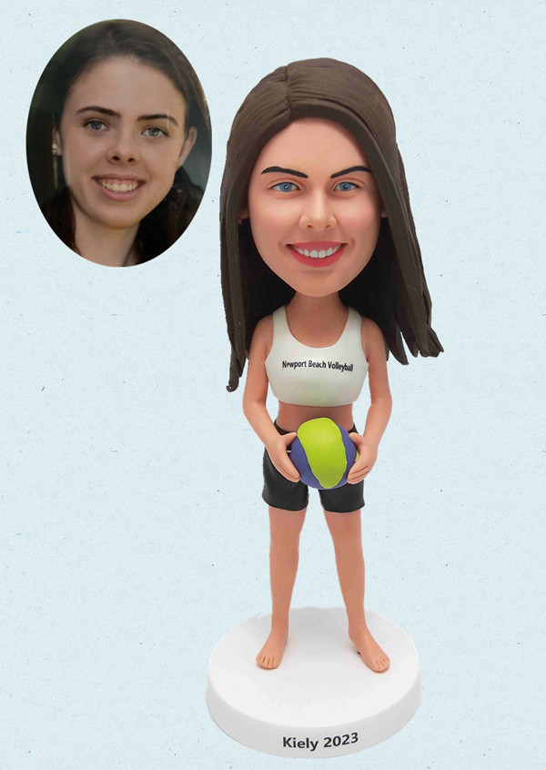 Custom bobbleheads volleyball player girl [PB10471] - USD69.00 : Custom ...